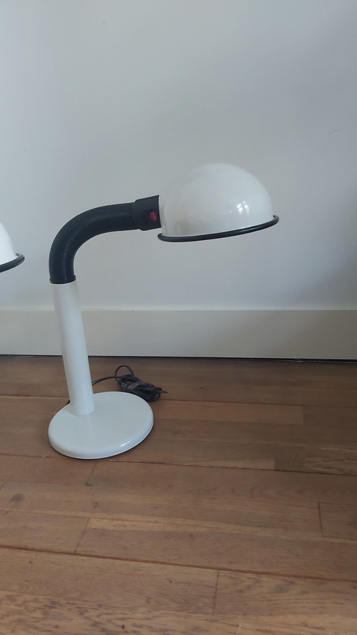 2x Vintage bureaulampen