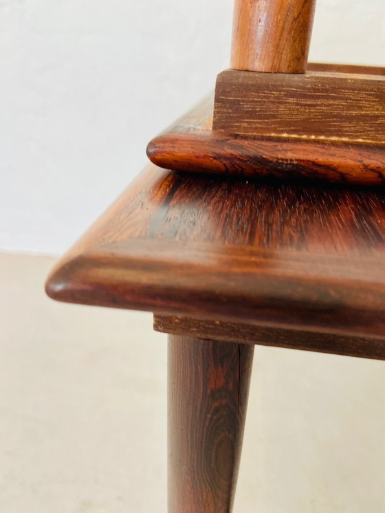 Image 1 of Vintage Deense Retro Mid Century Rosewood Nesting Tables 1960S