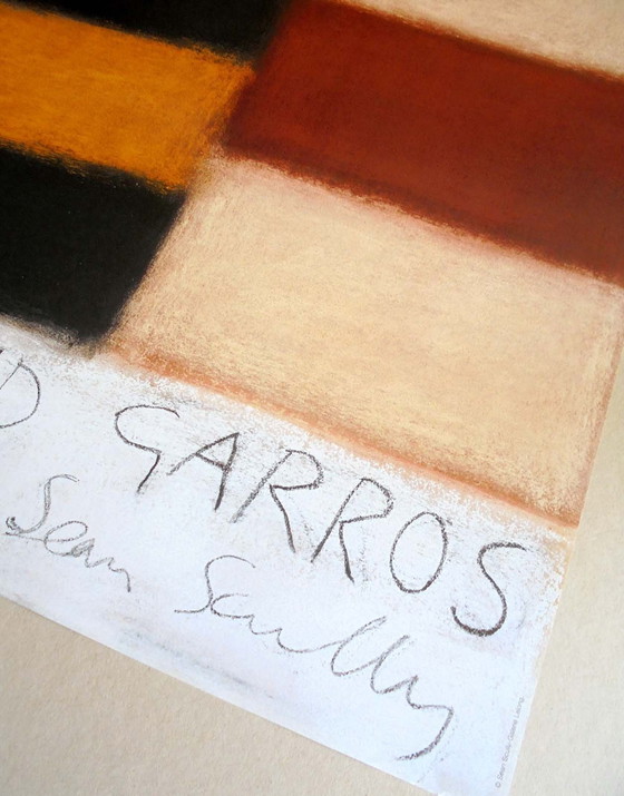 Image 1 of Sean Scully - Original Affiche Roland Garros 2001 - Galerie Lelong, Paris