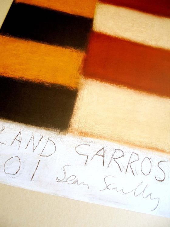 Image 1 of Sean Scully - Original Affiche Roland Garros 2001 - Galerie Lelong, Paris