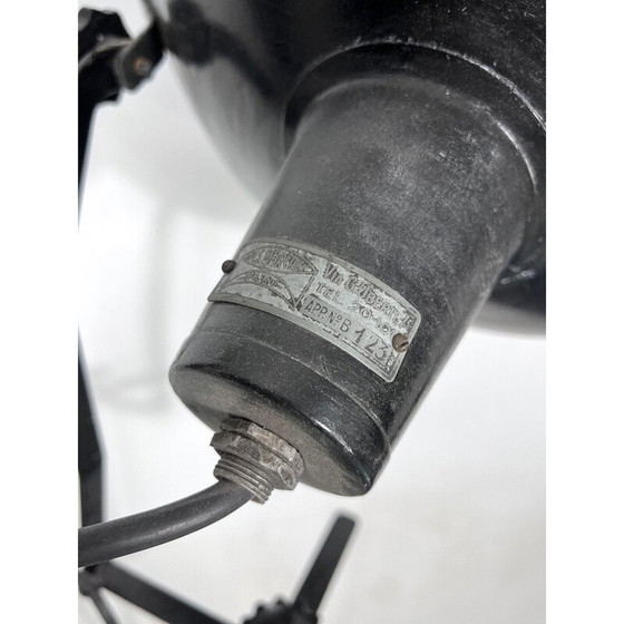 Image 1 of Mid-eeuwse metalen studio fotograaf lamp, Italië jaren 1940