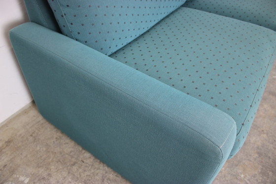 Image 1 of Cor Conseta Bank Turquoise Gestippelde Stof Hoofdsteun Sofa