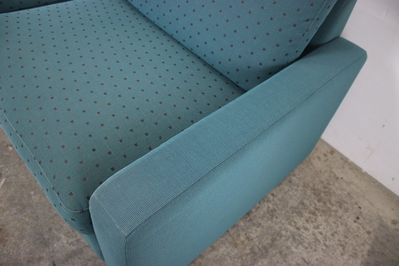Image 1 of Cor Conseta Bank Turquoise Gestippelde Stof Hoofdsteun Sofa