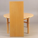 Ronde beuken tafel met verlengblad