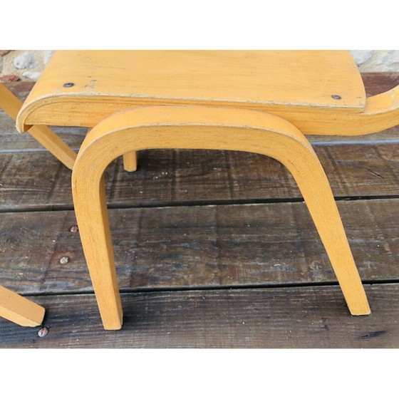 Image 1 of Paar vintage gebogen houten kinderstoelen, 1950-1960