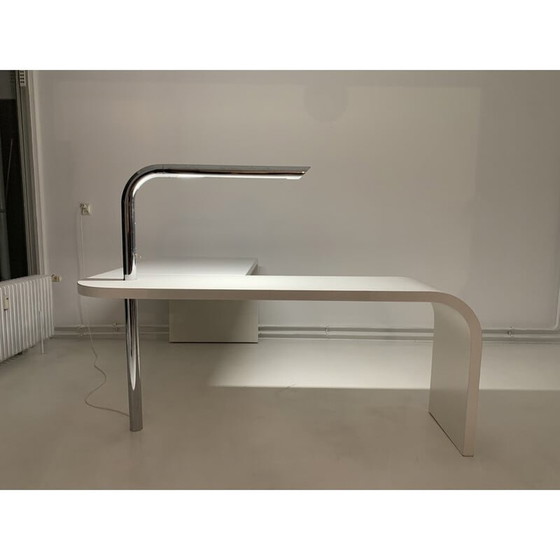 Image 1 of Vintage Direk bureau door Ennio Chiggio voor Nikol International, 1979