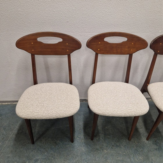 Image 1 of Set Van 4 Vintage Stoelen Deense Stoelen