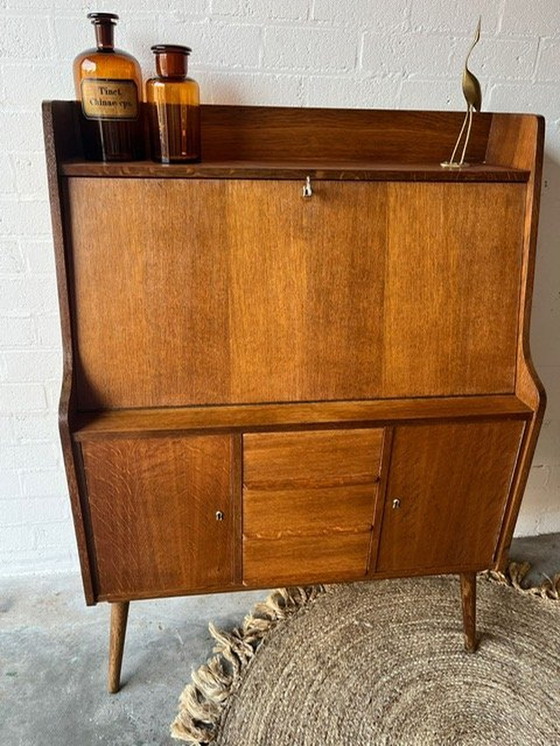 Image 1 of Vintage Mid-Century Secretaire