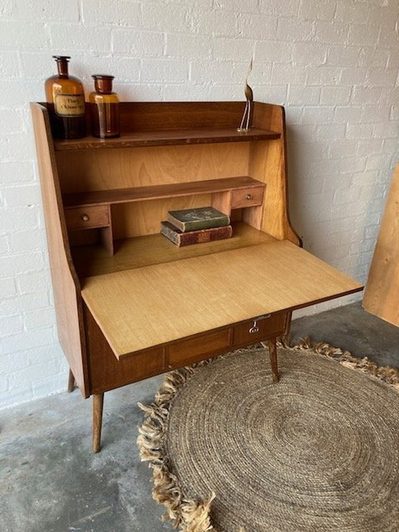 Image 1 of Vintage Mid-Century Secretaire