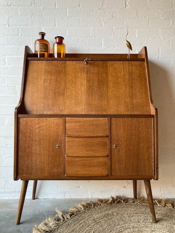 Image 1 of Vintage Mid-Century Secretaire