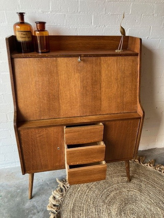 Image 1 of Vintage Mid-Century Secretaire