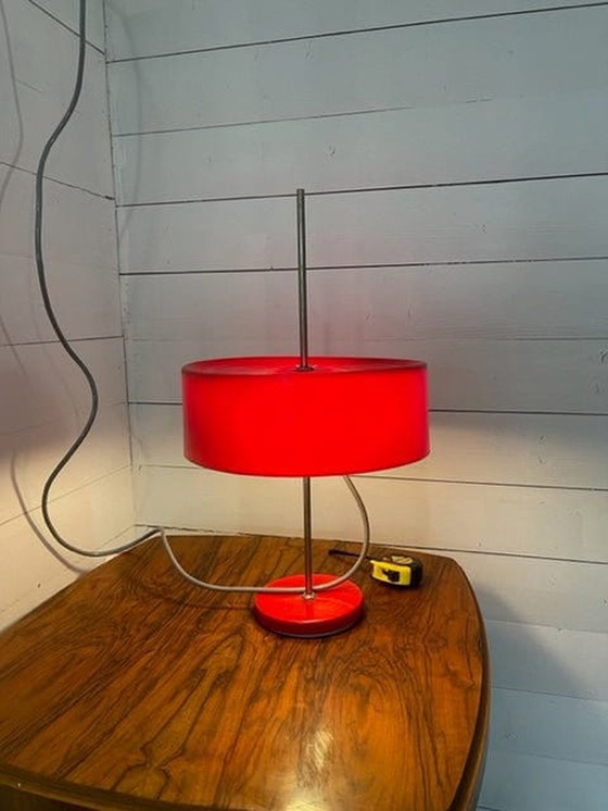 Image 1 of Vintage bureaulamp rood EFC