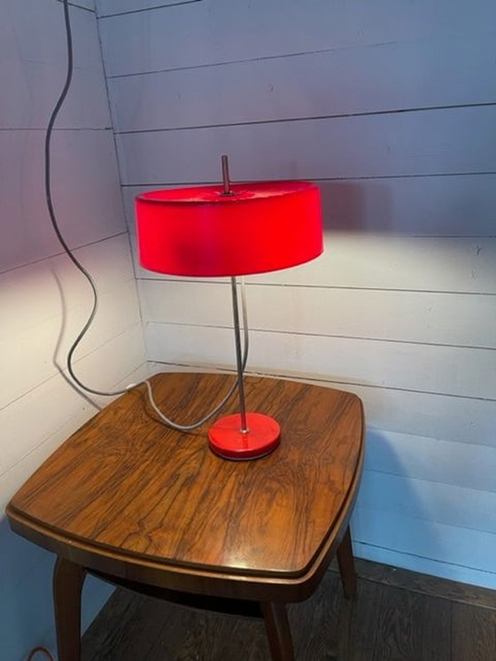 Image 1 of Vintage bureaulamp rood EFC