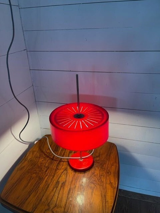 Image 1 of Vintage bureaulamp rood EFC