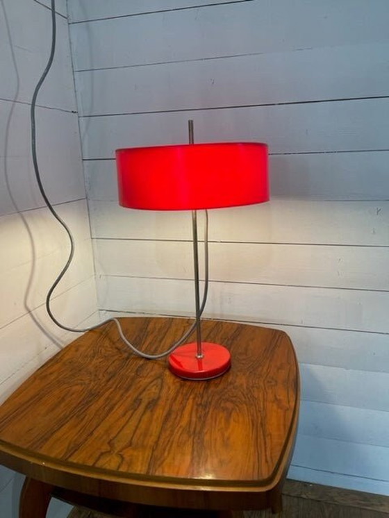 Image 1 of Vintage bureaulamp rood EFC