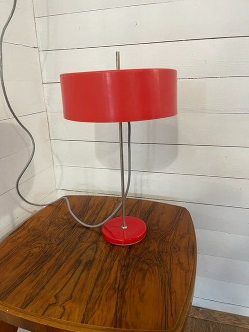 Vintage bureaulamp rood EFC