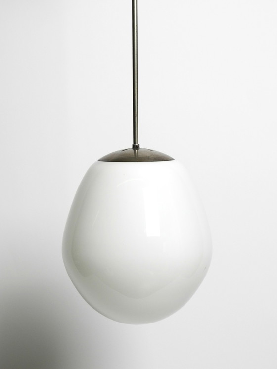 Image 1 of Originele Mid Century Modernistische XL Wagenfeld glazen hanglamp