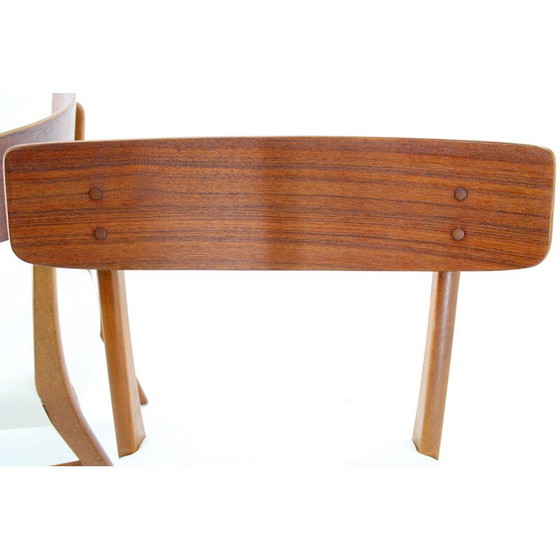 Image 1 of Paar vintage teakhouten stoelen, Denemarken 1960