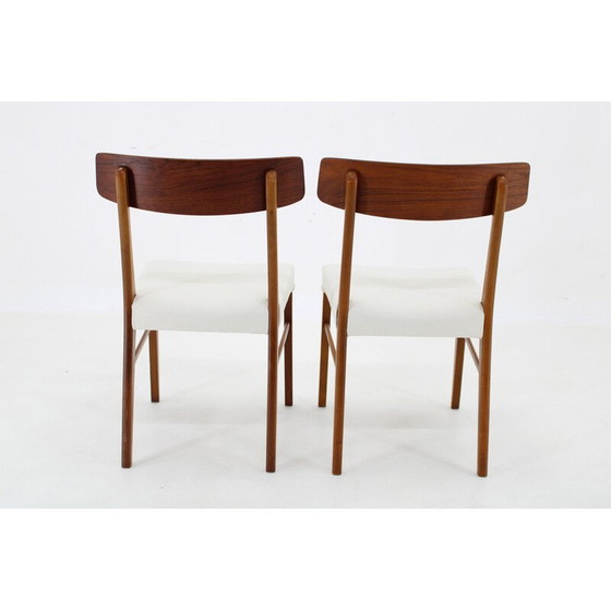 Image 1 of Paar vintage teakhouten stoelen, Denemarken 1960
