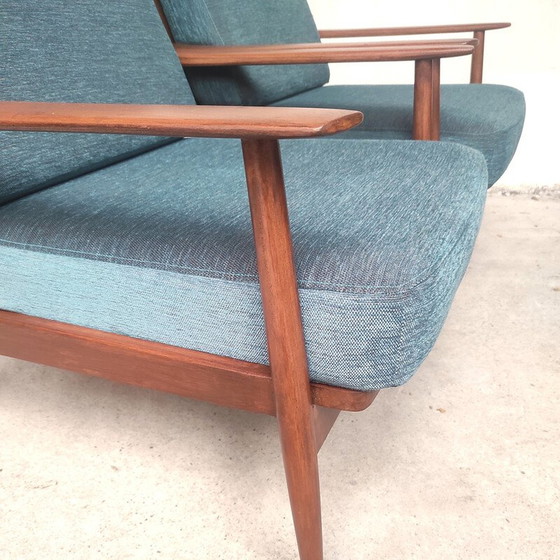 Image 1 of Paar vintage Scandinavische fauteuils van Wilhelm Knoll, 1960