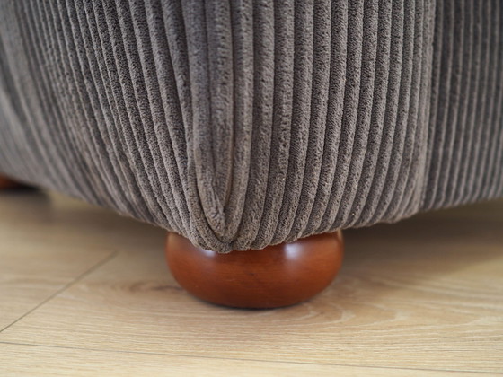 Image 1 of Grijze fauteuil van velours, Italiaans ontwerp, 1980S, Productie: Italië