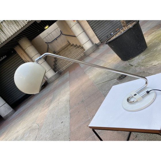Image 1 of Vintage witte tafellamp van Joe Colombe, 1974