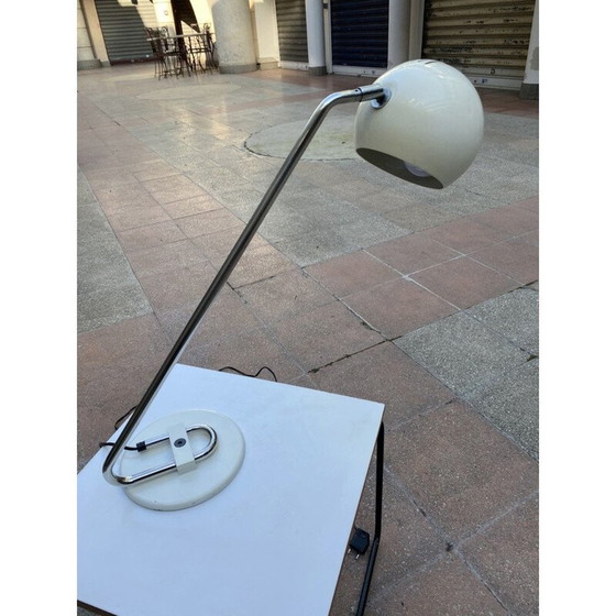 Image 1 of Vintage witte tafellamp van Joe Colombe, 1974