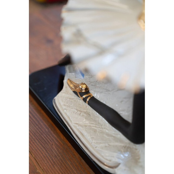 Image 1 of Vintage lamp van Murano glas en keramiek, voorstellende een ballerina