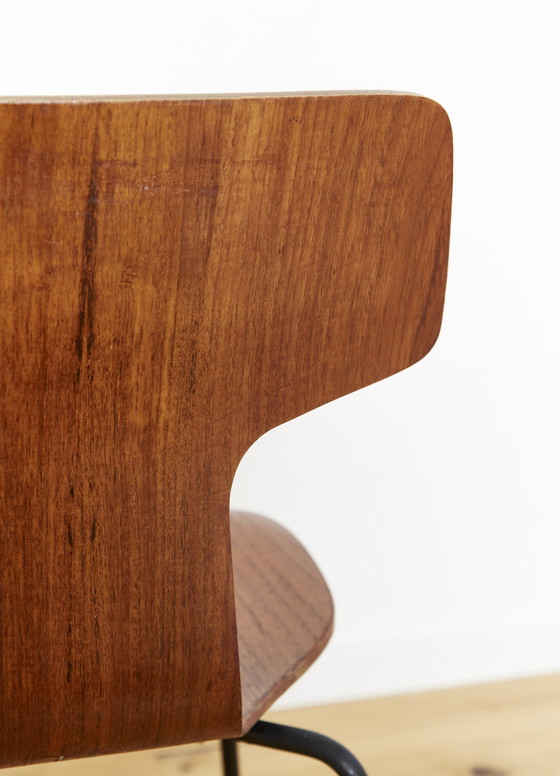 Image 1 of Model 3103 Hammer Stoel Van Arne Jacobsen Voor Fritz Hansen, 1960S, Set Van 4