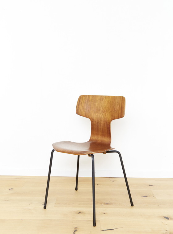 Image 1 of Model 3103 Hammer Stoel Van Arne Jacobsen Voor Fritz Hansen, 1960S, Set Van 4