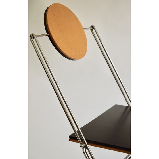 Image 1 of Vintage R.J.C. stoel in staaldraad van René-Jean Caillette voor Via Diffusion, Frankrijk 1986