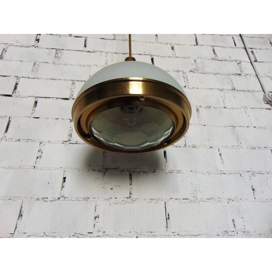 Image 1 of Vintage aluminium en glazen hanglamp van Pia Crippa Guidetti, jaren 1960