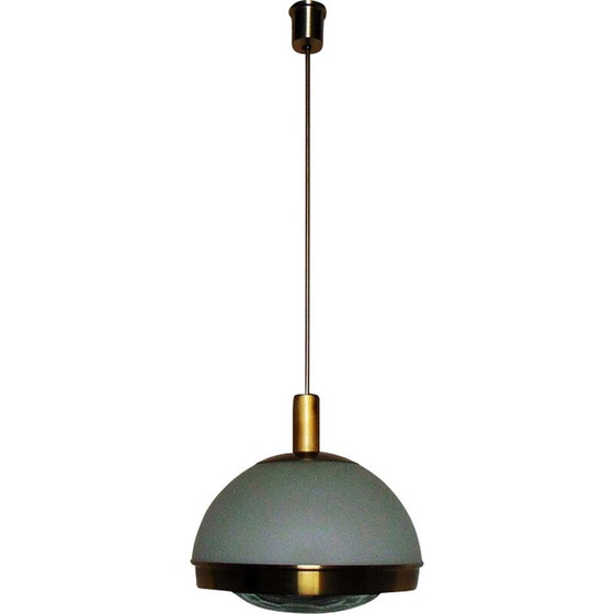 Image 1 of Vintage aluminium en glazen hanglamp van Pia Crippa Guidetti, jaren 1960