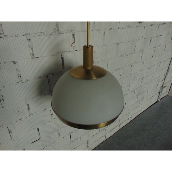 Image 1 of Vintage aluminium en glazen hanglamp van Pia Crippa Guidetti, jaren 1960