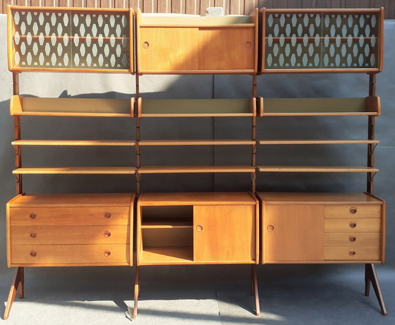 Image 1 of Ergo Vrijstaand Teak Kabinet, Vintage Scandinavisch 1960S