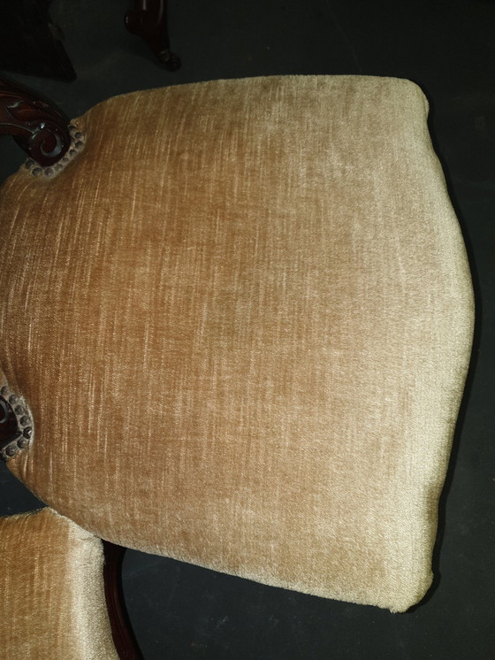 Image 1 of 6 Antique Barok Eetkamer Stoelen 