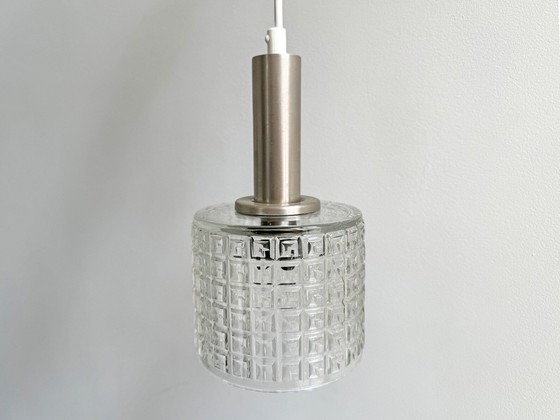 Image 1 of 1X Vintage Glazen Hanglamp