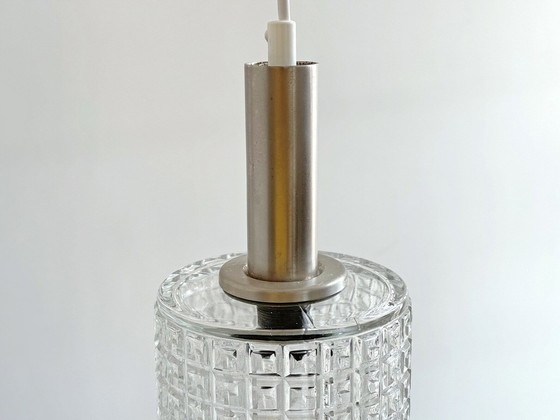 Image 1 of 1X Vintage Glazen Hanglamp