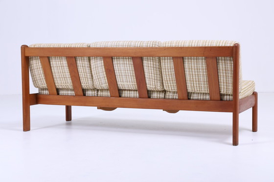 Image 1 of Mid Century Sofa van Knoll Antimott Vintage Couch Bed 60s Dagbed 3 zits Retro Bruin Beige 70s