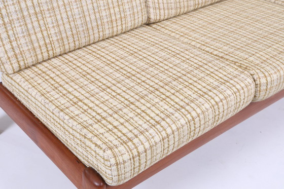 Image 1 of Mid Century Sofa van Knoll Antimott Vintage Couch Bed 60s Dagbed 3 zits Retro Bruin Beige 70s