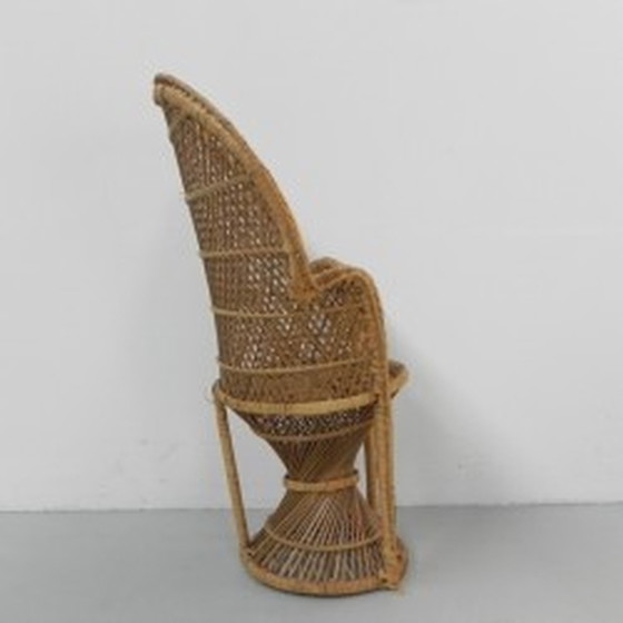 Image 1 of Vintage rotan en bamboe 'Emmanuelle' stoel