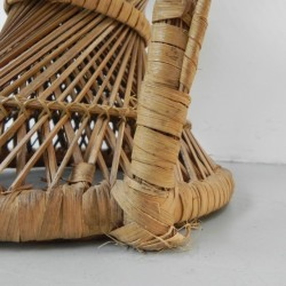 Image 1 of Vintage rotan en bamboe 'Emmanuelle' stoel