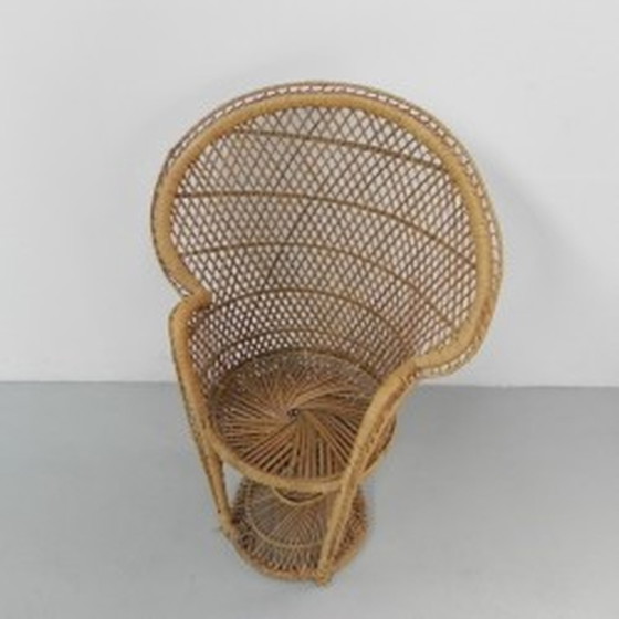 Image 1 of Vintage rotan en bamboe 'Emmanuelle' stoel