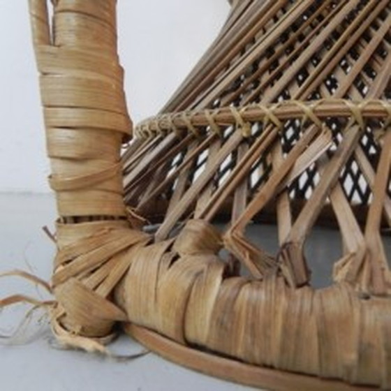 Image 1 of Vintage rotan en bamboe 'Emmanuelle' stoel