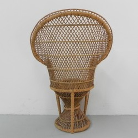 Image 1 of Vintage rotan en bamboe 'Emmanuelle' stoel