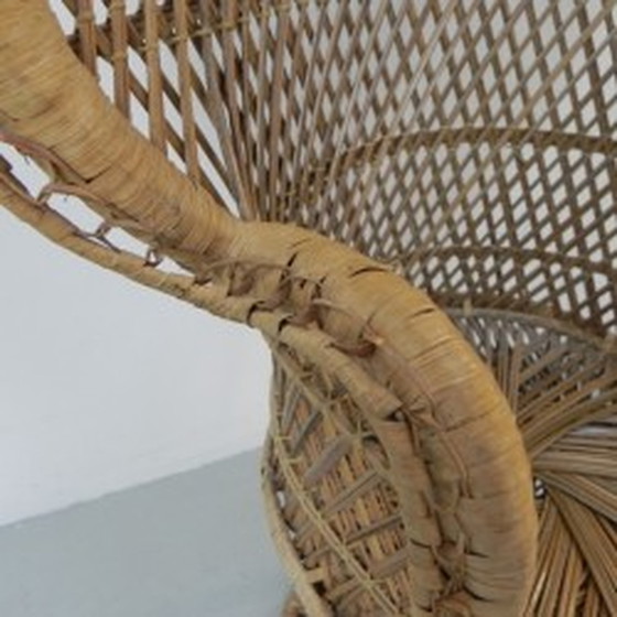 Image 1 of Vintage rotan en bamboe 'Emmanuelle' stoel