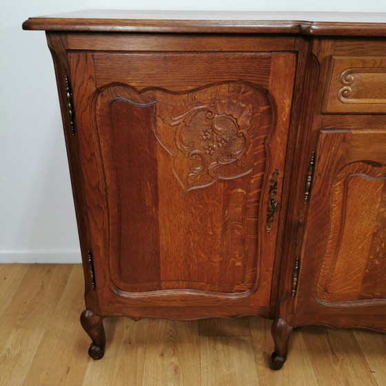 Image 1 of Vintage Louis Xv Wandkast, Buffetkast, Dressoir Ladekast