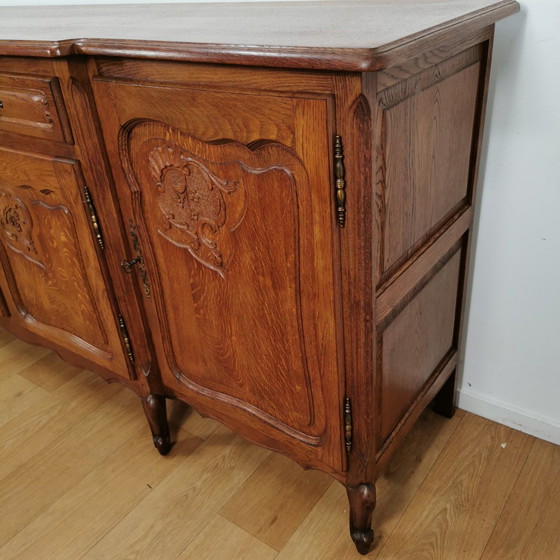 Image 1 of Vintage Louis Xv Wandkast, Buffetkast, Dressoir Ladekast