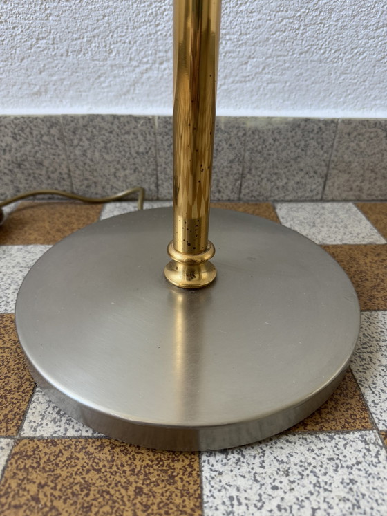 Image 1 of Messing bronzen vloerlamp jaren 70