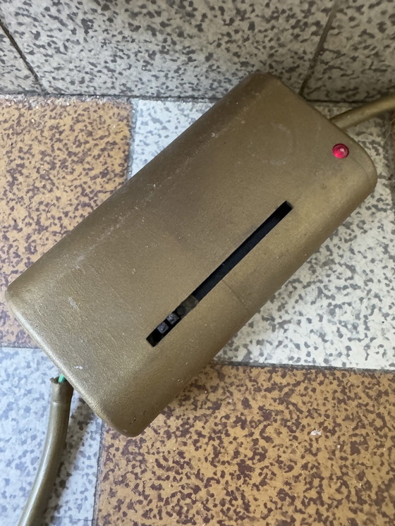 Image 1 of Messing bronzen vloerlamp jaren 70